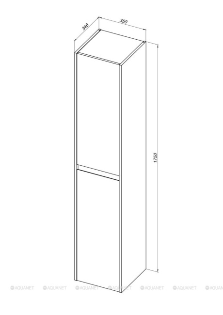 Aquanet Nova Lite 35 дуб крафт (00287905)