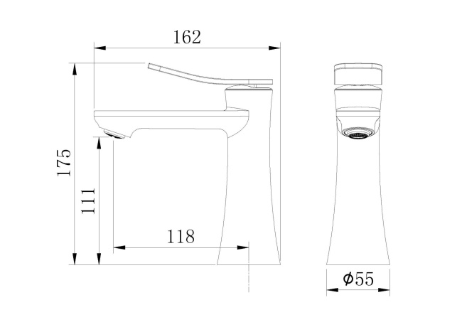 Grossman Advans 510.K35.09.210 черный матовый
