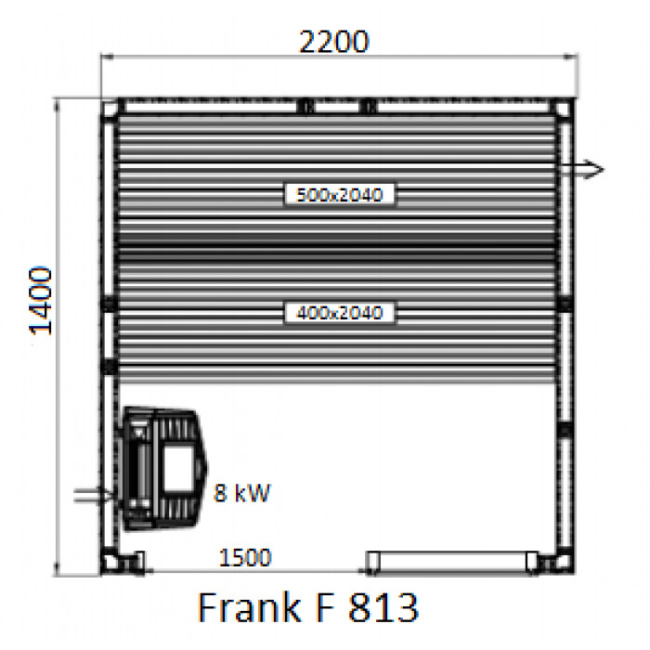 Frank F 812 (200x140x210) Кедр Экстра