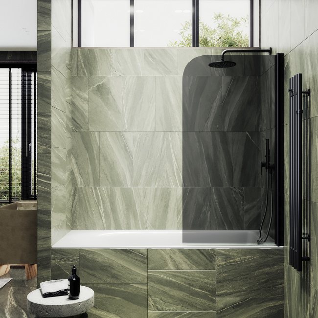 MaybahGlass поворотная на монопетле, 6 мм, Стекло Графит, 60x140 (MGV-613-6)