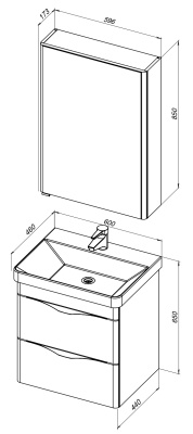 Aquanet Орлеан 60 белый