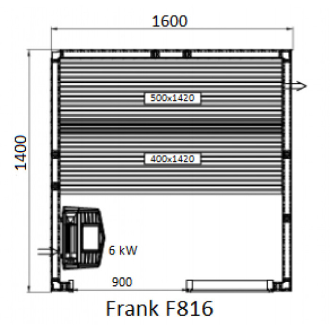 Frank F 812 (200x140x210) Кедр Экстра