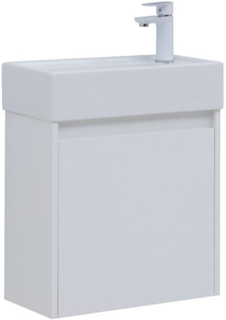 Aquanet Nova Lite 50 белый глянец (1 дверца)