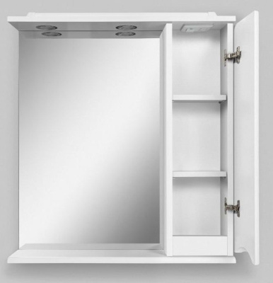 BelBagno Marino 80x75 MARINO-SPC-800/750-1A-BL-P-R правое с подсветкой