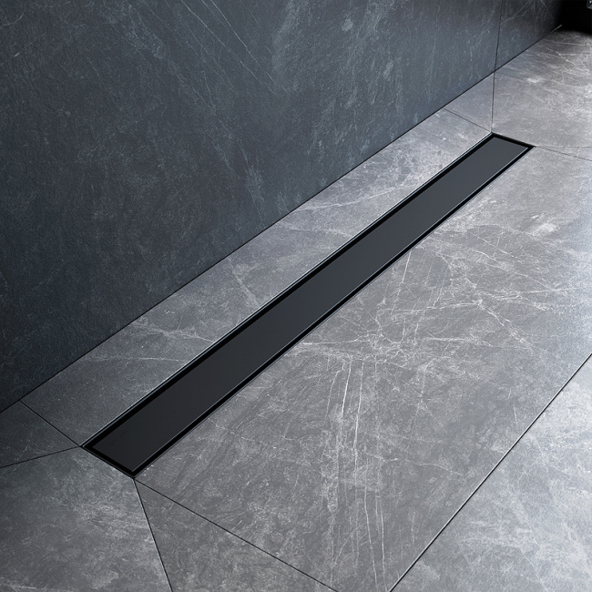 Am.Pm MasterFlow 80 W01SC-U11-080-04BM с Черной матовой решеткой / под плитку Tile