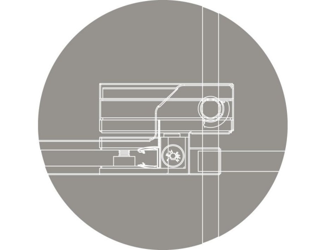 Cezares Slider (SLIDER-B-1-70/80-BR-Cr) профиль хром/стекло бронзовое
