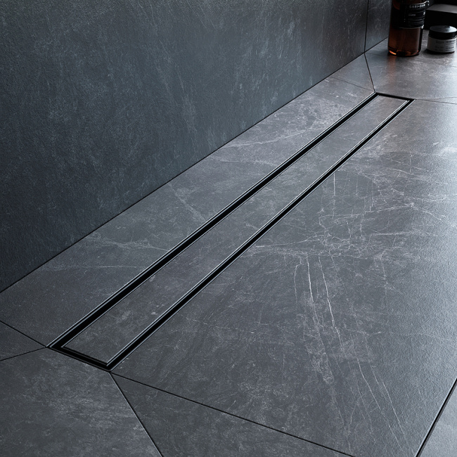 Am.Pm MasterFlow 80 W01SC-U11-080-04BM с Черной матовой решеткой / под плитку Tile