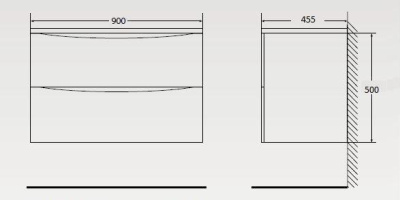 BelBagno Acqua 90 см ACQUA-900-2C-SO-RNG