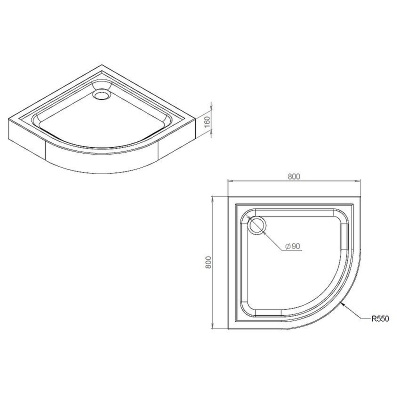AM.PM Gem 80x80 Белый