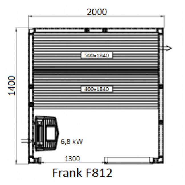 Frank F 812 (200x140x210) Кедр Экстра