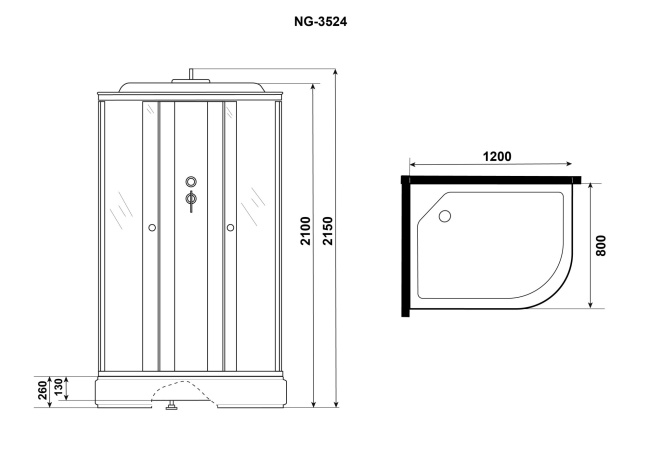 Niagara Eco E120/80/26L/TN 120x80
