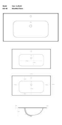 Aquanet Flat 80 черная матовая