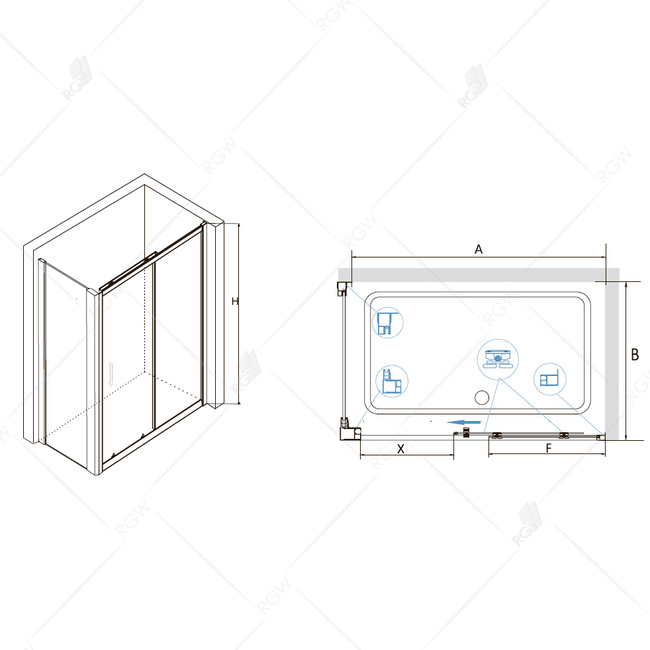 RGW CL-48 (RGW CL-14 + RGW Z-050-1) 32094896-011 5 мм Прямоугольный Прозрачное 1600x900