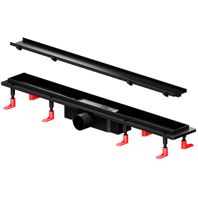 Am.Pm PrimeFlow 70 W02SC-U11-070-04BM с Черной матовой решеткой / под плитку Tile