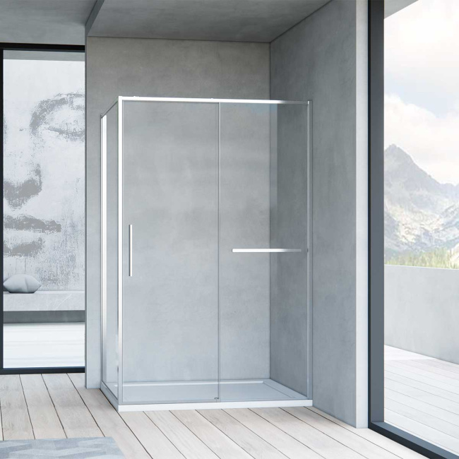 Vincea Slim Soft VSR-1SS8011CL, 1100*800, хром, стекло прозрачное