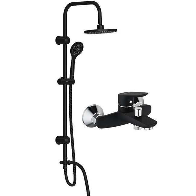 Dorff Comfort D0708010BL Черный Хром