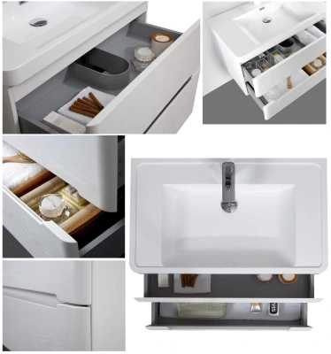 PARLY Тумба River60 подвесная с раковиной 600х420х550