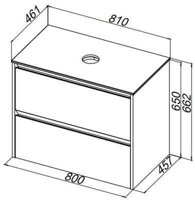 Allen Brau Activity 80 1.34022.K иск. камень белый