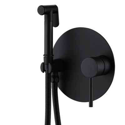 ABBER Emotion AF8826B с гигиеническим душем, черный матовый