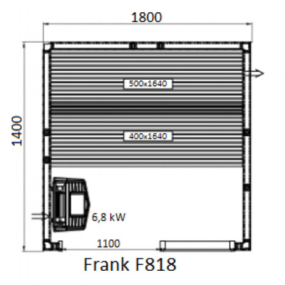 Frank F 812 (200x140x210) Кедр Экстра