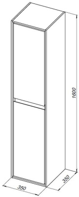 Aquanet Милан 35 дуб рошелье (00336387)