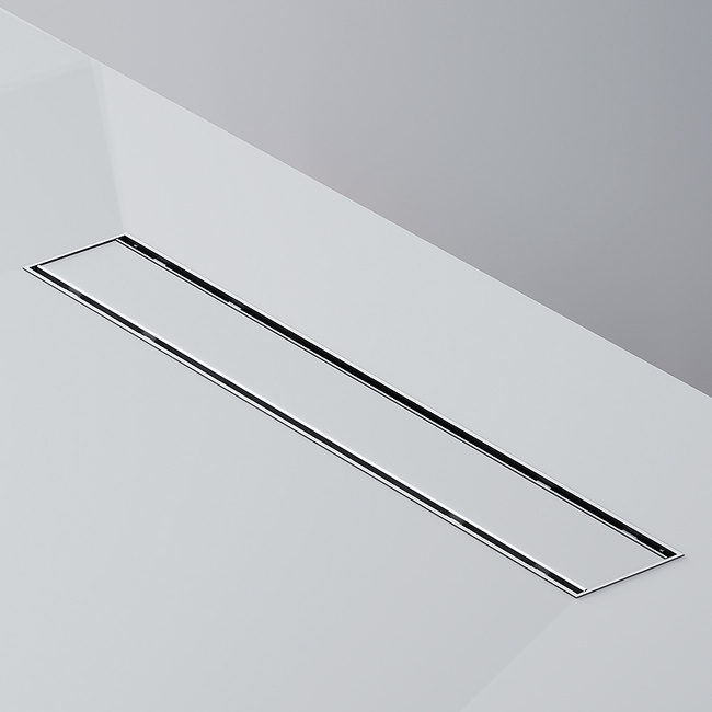 Am.Pm PrimeFlow 50 W02SC-U11-050-04SB с решеткой Хром матовый / под плитку Tile
