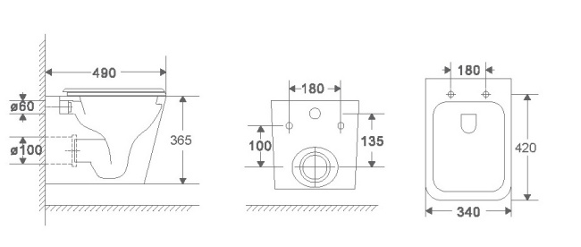 Унитаз с инсталляцией WeltWasser AMBERG 506 + GELBACH 043 GL-WT + AMBERG RD-CR