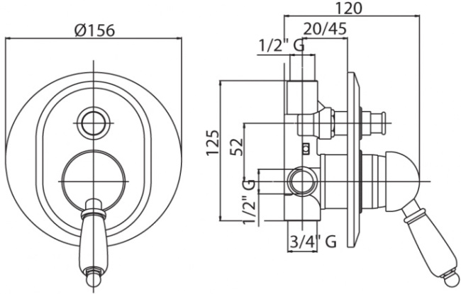 Cezares Vintage VINTAGE-VDIM-01-Sw с внутренней частью