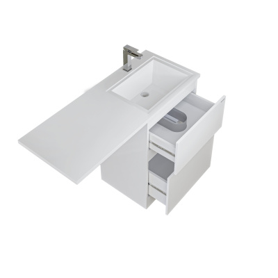 Grossman МАРСАЛ-120 см правая белая + кронштейн