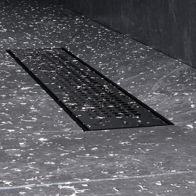 Am.Pm PrimeFlow 40 W02SC-P11-040-01BM с Черной матовой решеткой Cut Gradient