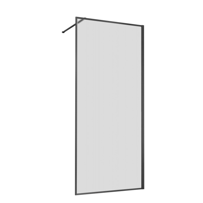 Vincea Walk-In HP Art VSW-1HP100FLGM, 1000*2000, вороненая сталь, стекло рифленое