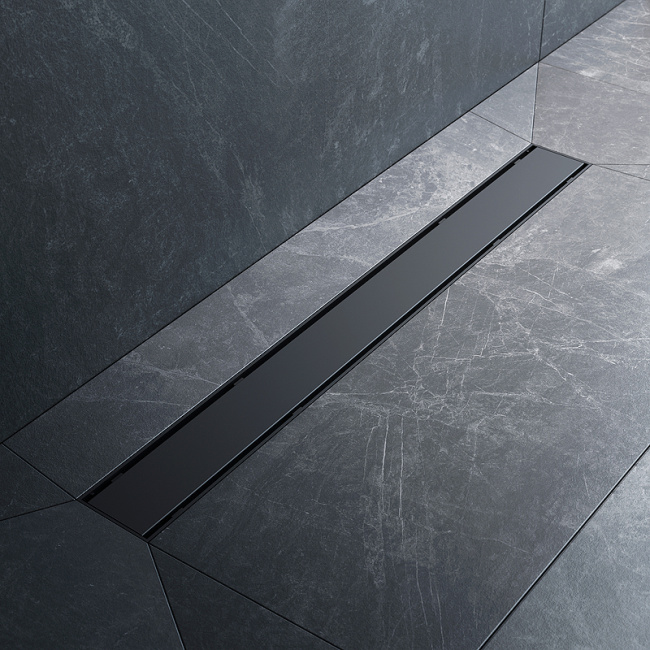 Am.Pm PrimeFlow 70 W02SC-U11-070-04BM с Черной матовой решеткой / под плитку Tile