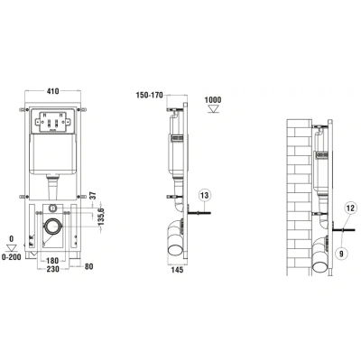 Комплект Weltwasser 10000011307 подвесной унитаз Merzbach 043 GL-WT + инсталляция Marberg 410 + кнопка MAR 410 SE CR