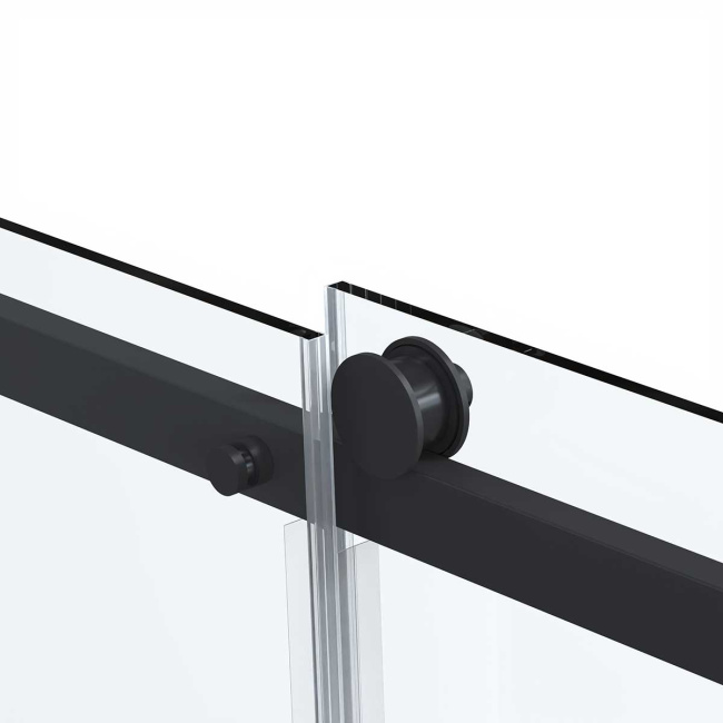 Vincea Como Soft VSR-1CS9015CLB, 1500*900, черный, стекло прозрачное
