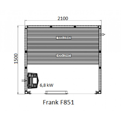 Frank F 852 (250x150x210) Кедр Экстра