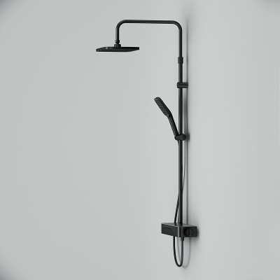 AM.PM Func F078F222 с термостатом Черная матовая