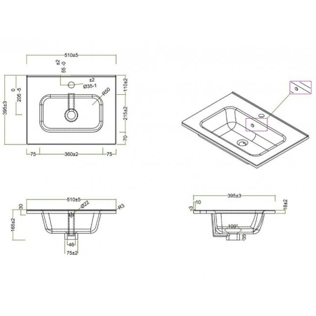 BelBagno 51 BB500/390ETL Белая
