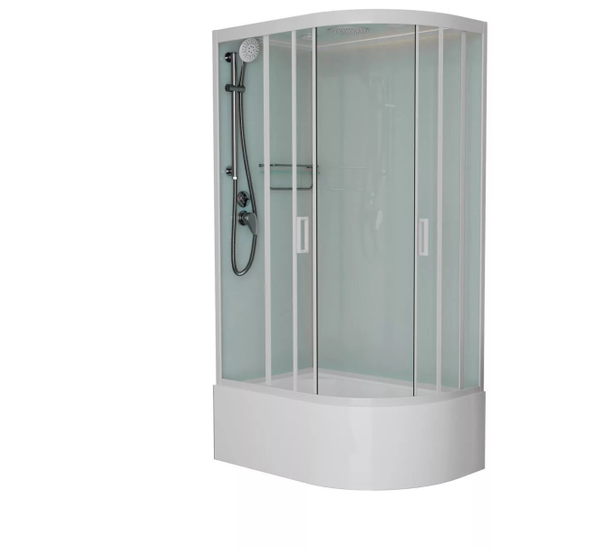 Frank F412/2L М White левосторонняя высокий поддон